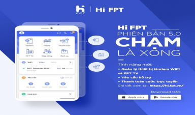 Hi FPT - CHẠM LIỀN TAY, HỖ TRỢ NGAY Với tiêu chí Đơn giản hóa thủ tục, Tiết kiệm chi phí, An toàn và bảo mật