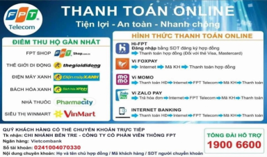 Thanh toán cước WiFi  Online -Nhanh chóng An toàn mùa Dịch